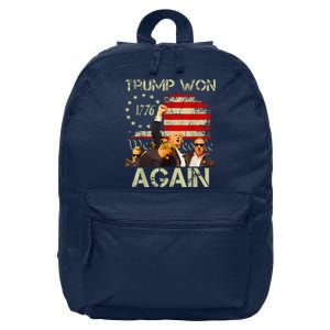 Trump Won Again Trump Signals To Americans To Fight 16 in Basic Backpack