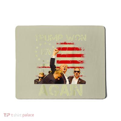 Trump Won Again Trump Signals To Americans To Fight Mousepad