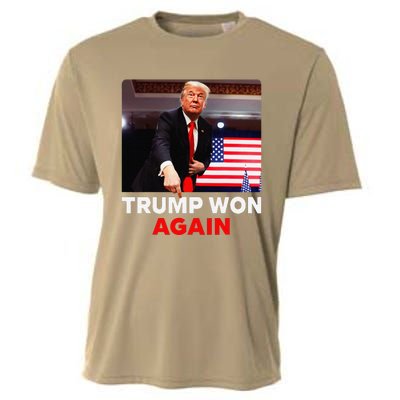 Trump Won Again 2024 Election Trump Wins 2024 Cooling Performance Crew T-Shirt