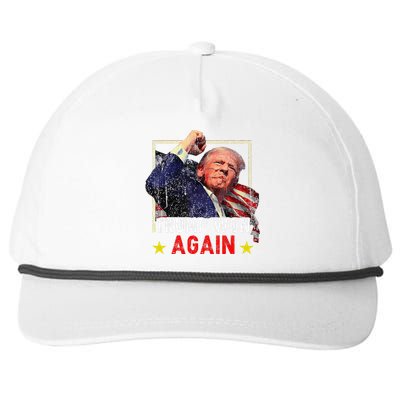 Trump Won Again 2024 Election President 47 Th American Snapback Five-Panel Rope Hat