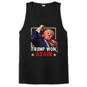 Trump Won Again 2024 Election President 47 Th American PosiCharge Competitor Tank