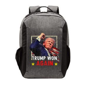 Trump Won Again 2024 Election President 47 Th American Vector Backpack