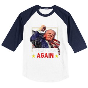 Trump Won Again 2024 Election President 47 Th American Baseball Sleeve Shirt