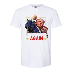 Trump Won Again 2024 Election President 47 Th American Softstyle CVC T-Shirt