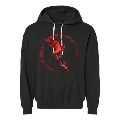 Turtles With Alpenglow Sunset By Trampled Garment-Dyed Fleece Hoodie