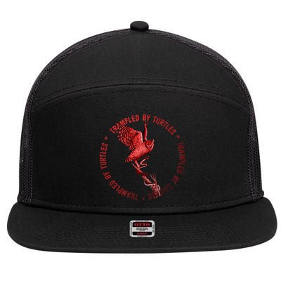 Turtles With Alpenglow Sunset By Trampled 7 Panel Mesh Trucker Snapback Hat