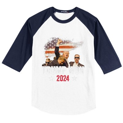 Trump Won Again 2024 Election President 47 Th American Flag Baseball Sleeve Shirt