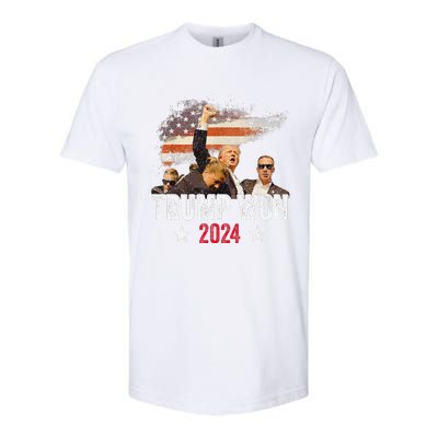 Trump Won Again 2024 Election President 47 Th American Flag Softstyle CVC T-Shirt