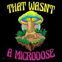 That WasnT A Microdose Magic Psilocybin Mushroom Pom Pom 12in Knit Beanie