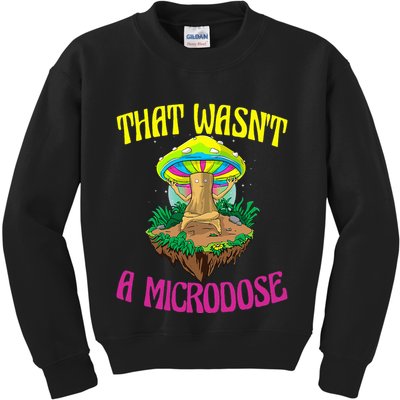 That WasnT A Microdose Magic Psilocybin Mushroom Kids Sweatshirt