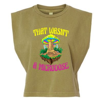 That WasnT A Microdose Magic Psilocybin Mushroom Garment-Dyed Women's Muscle Tee