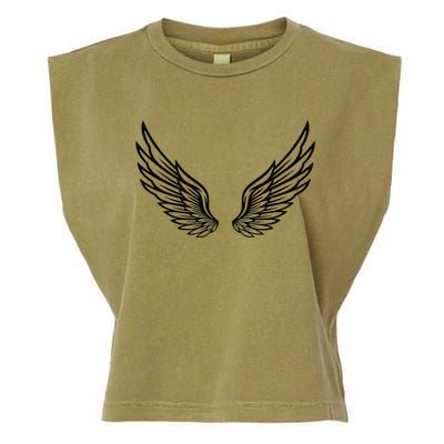 Tattoo Wings Angel Wings Mobile Phone Cover Hoodie Wings Garment-Dyed Women's Muscle Tee