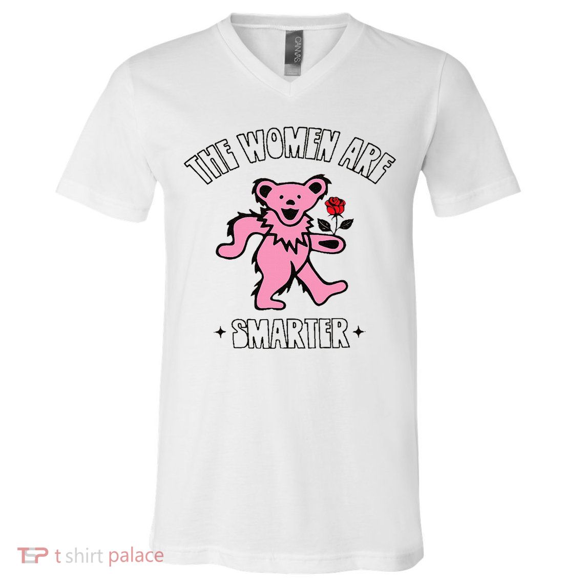 The Women Are Dancing Bear Smarter V-Neck T-Shirt