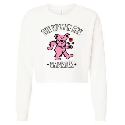The Women Are Dancing Bear Smarter Cropped Pullover Crew