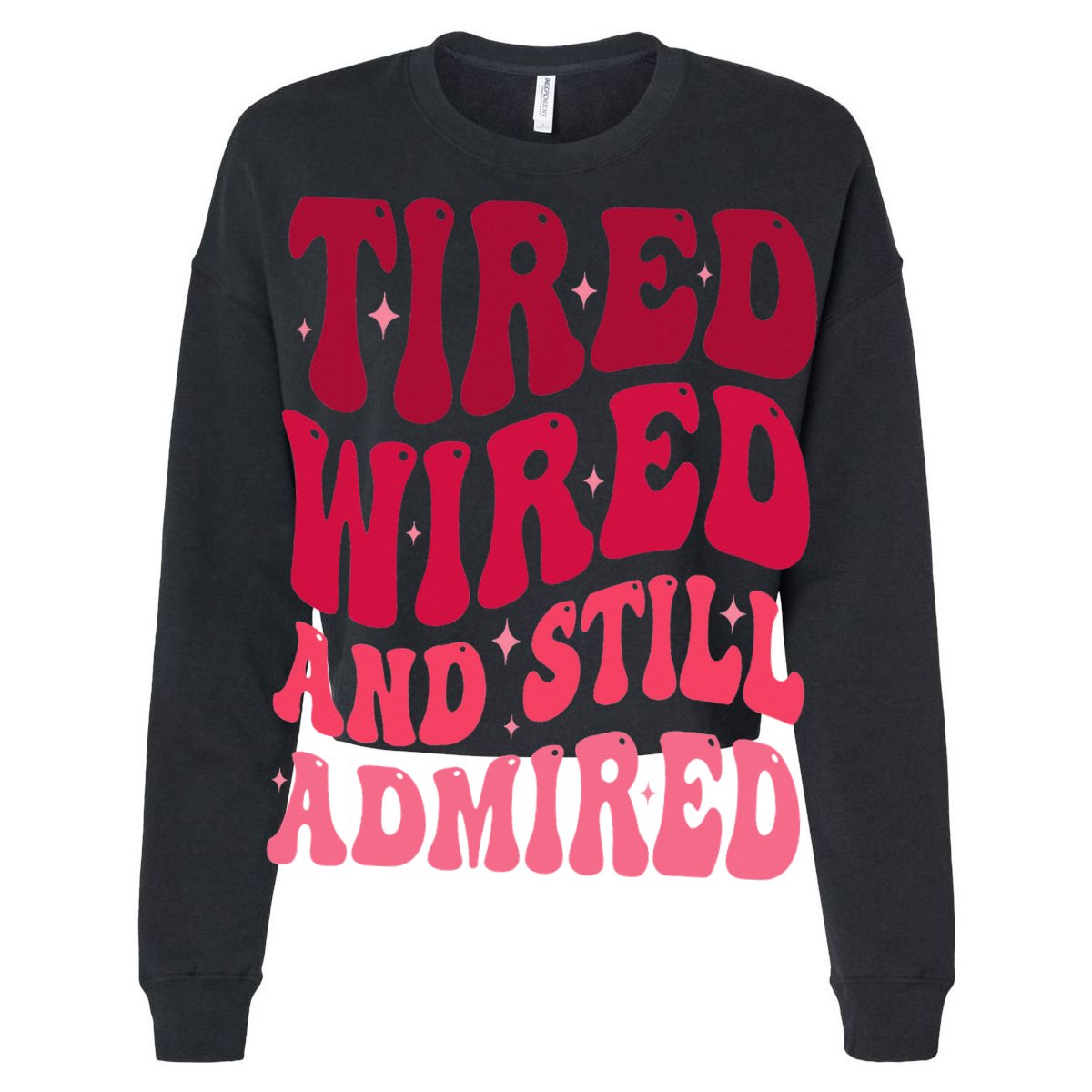Tired Wired And Still Admired Mothers Day Mom Quote Funny Golf Towel
