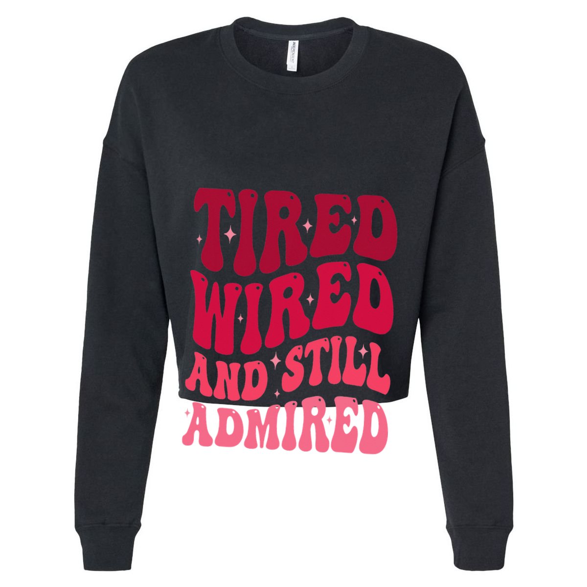 Tired Wired And Still Admired Mothers Day Mom Quote Funny Golf Towel