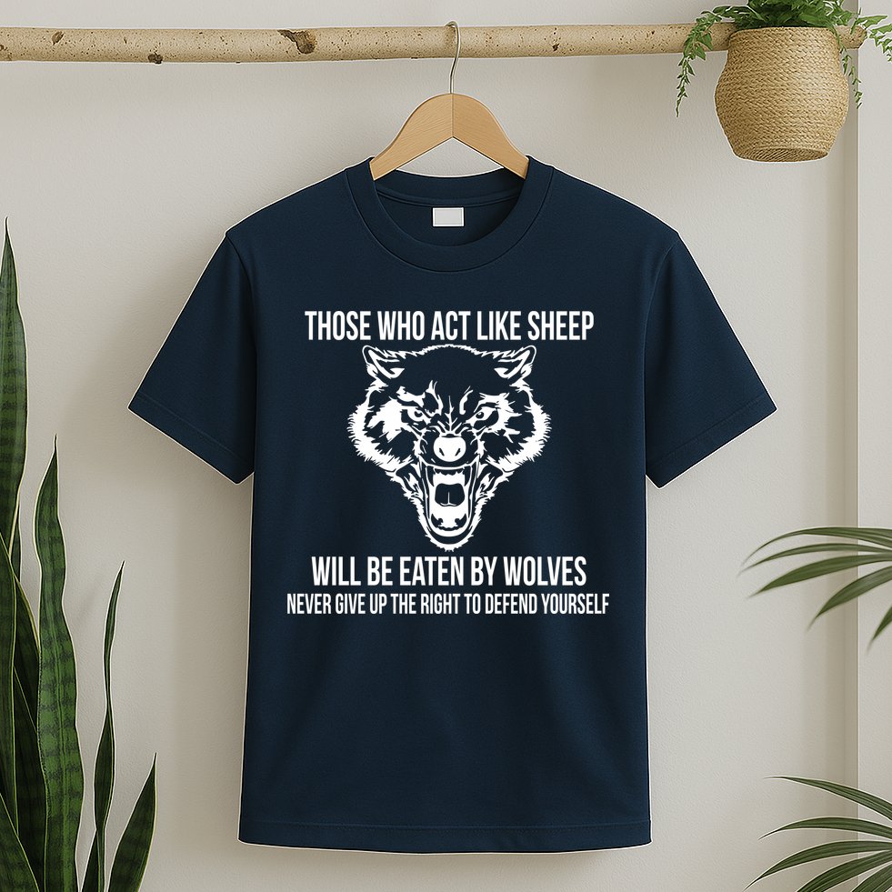 Those Who Act Like Sheep Eaten By Wolves T-Shirt