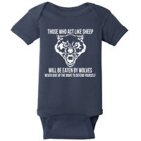 Those Who Act Like Sheep Eaten By Wolves Baby Bodysuit