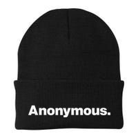 The Word Anonymous A Design That Says Anonymous Knit Cap Winter Beanie