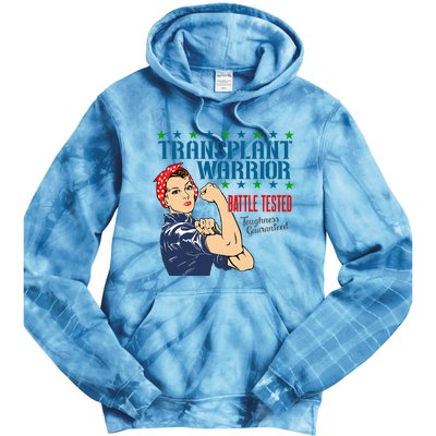 Transplant Warrior A Vintage Women Transplant Recipient Tie Dye Hoodie