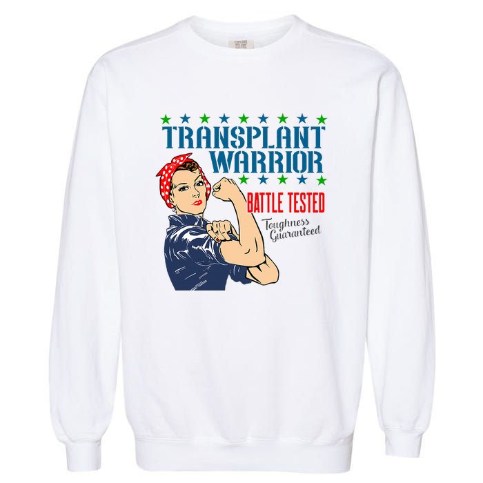 Transplant Warrior A Vintage Women Transplant Recipient Garment-Dyed Sweatshirt