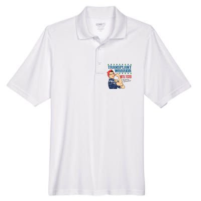 Transplant Warrior A Vintage Women Transplant Recipient Men's Origin Performance Pique Polo