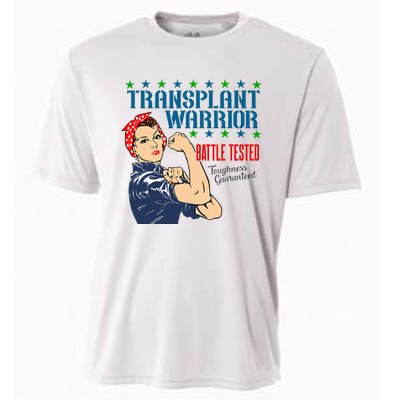 Transplant Warrior A Vintage Women Transplant Recipient Cooling Performance Crew T-Shirt