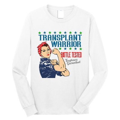 Transplant Warrior A Vintage Women Transplant Recipient Long Sleeve Shirt