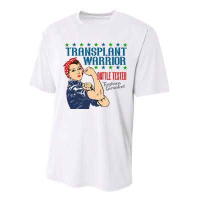 Transplant Warrior A Vintage Women Transplant Recipient Performance Sprint T-Shirt