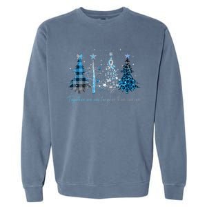 Together We Are Tougher Than Cancer Diabetes Christmas Meaningful Gift Garment-Dyed Sweatshirt