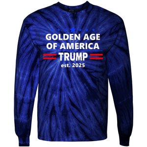 Trump Won Again 2024 Golden Age Of America 2025 Tie-Dye Long Sleeve Shirt