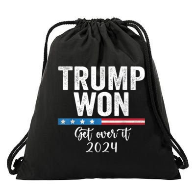 Trump Won Again – 2024 Election 47th President Drawstring Bag