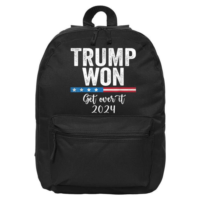 Trump Won Again – 2024 Election 47th President 16 in Basic Backpack