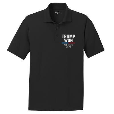 Trump Won Again – 2024 Election 47th President PosiCharge RacerMesh Polo