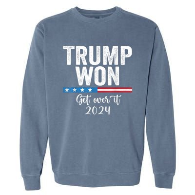 Trump Won Again – 2024 Election 47th President Garment-Dyed Sweatshirt