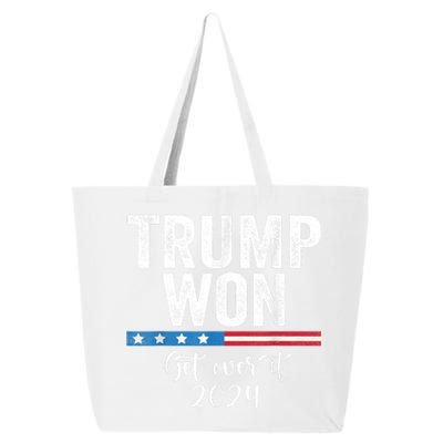 Trump Won Again – 2024 Election 47th President 25L Jumbo Tote