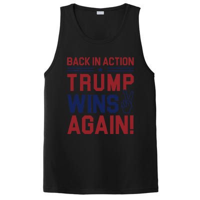 Trump Wins Again 2024 Back In Action Trump Wins Again PosiCharge Competitor Tank