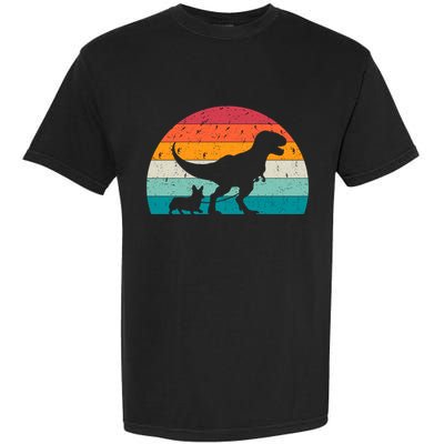 Trex Walking A Dog Funny Pembroke Welsh Corgi Lover Dog Dad Gift Garment-Dyed Heavyweight T-Shirt