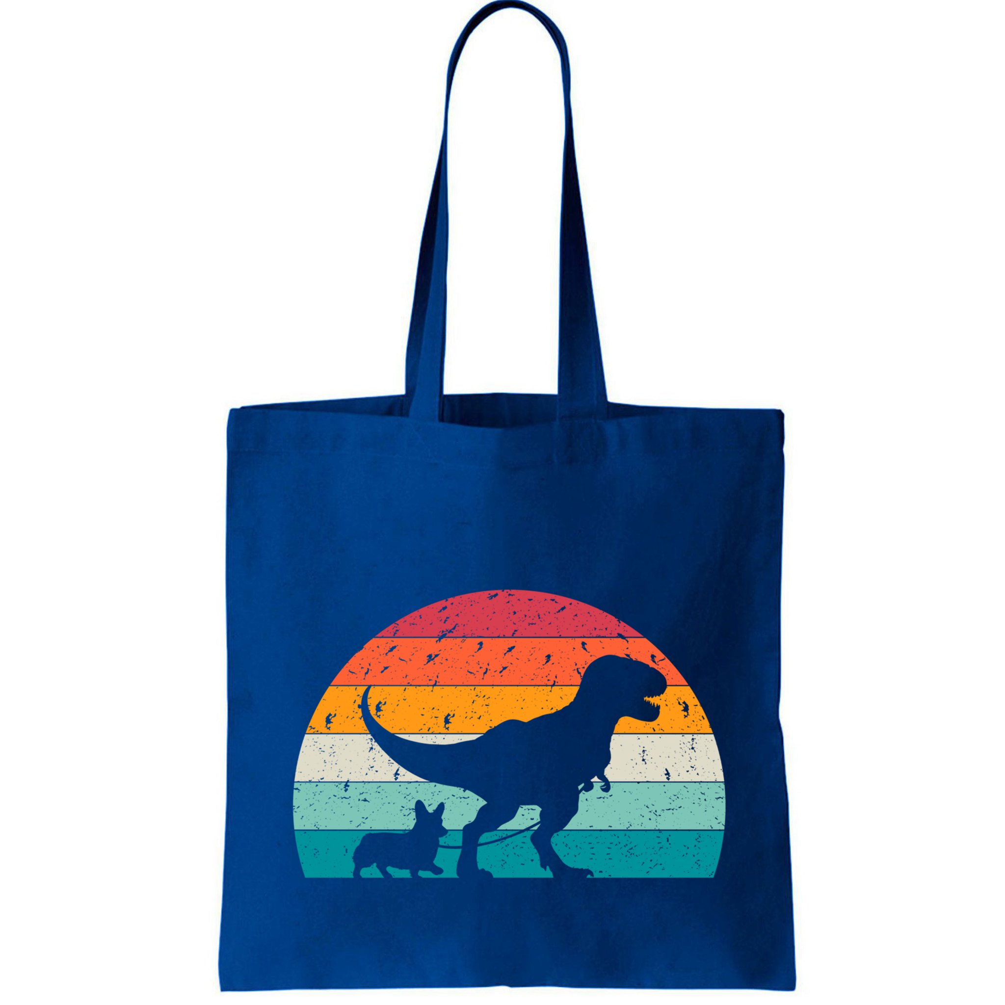 Trex Walking A Dog Funny Pembroke Welsh Corgi Lover Dog Dad Gift Bag