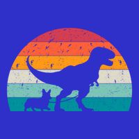 Trex Walking A Dog Funny Pembroke Welsh Corgi Lover Dog Dad Gift Toddler T-Shirt