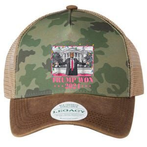 Trump Won Again 2024 Election President 47 Th Legacy Tie Dye Trucker Hat