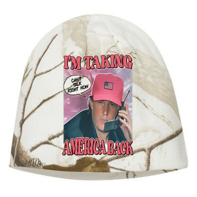 The Walking A IM Taking America Back CanT Talk Right Now Kati - Camo Knit Beanie