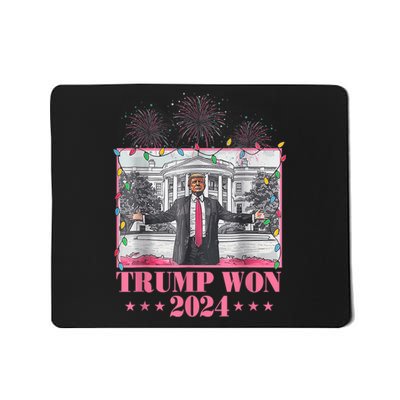 Trump Won Again 2024 Election President 47 Th Mousepad