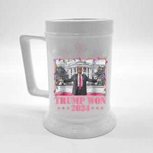 Trump Won Again 2024 Election President 47 Th Beer Stein