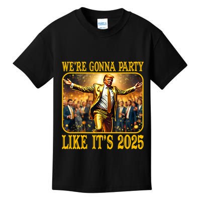 Trump We Are Gonna Party Like Its 2025 Kids T-Shirt