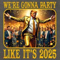 Trump We Are Gonna Party Like Its 2025 Cotton Canvas Backpack