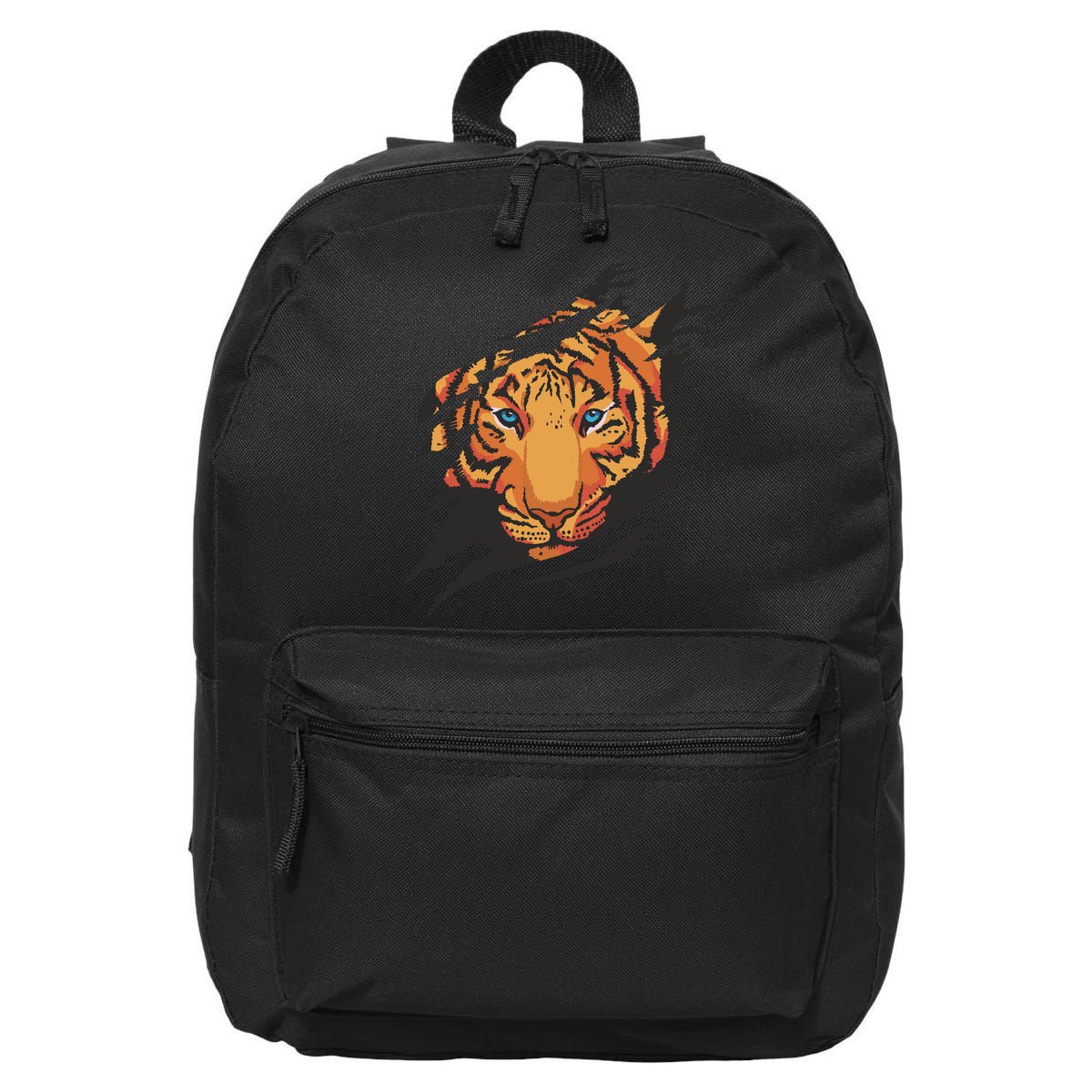 Tiger Wild Animal Ripped 16 in Basic Backpack