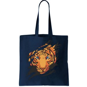 Tiger Wild Animal Ripped Tote Bag