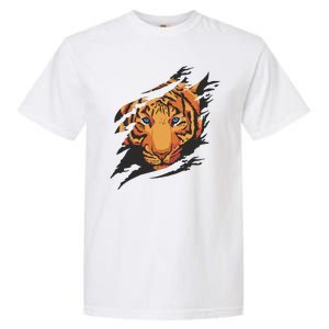 Tiger Wild Animal Ripped Garment-Dyed Heavyweight T-Shirt