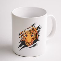 Tiger Wild Animal Ripped Coffee Mug